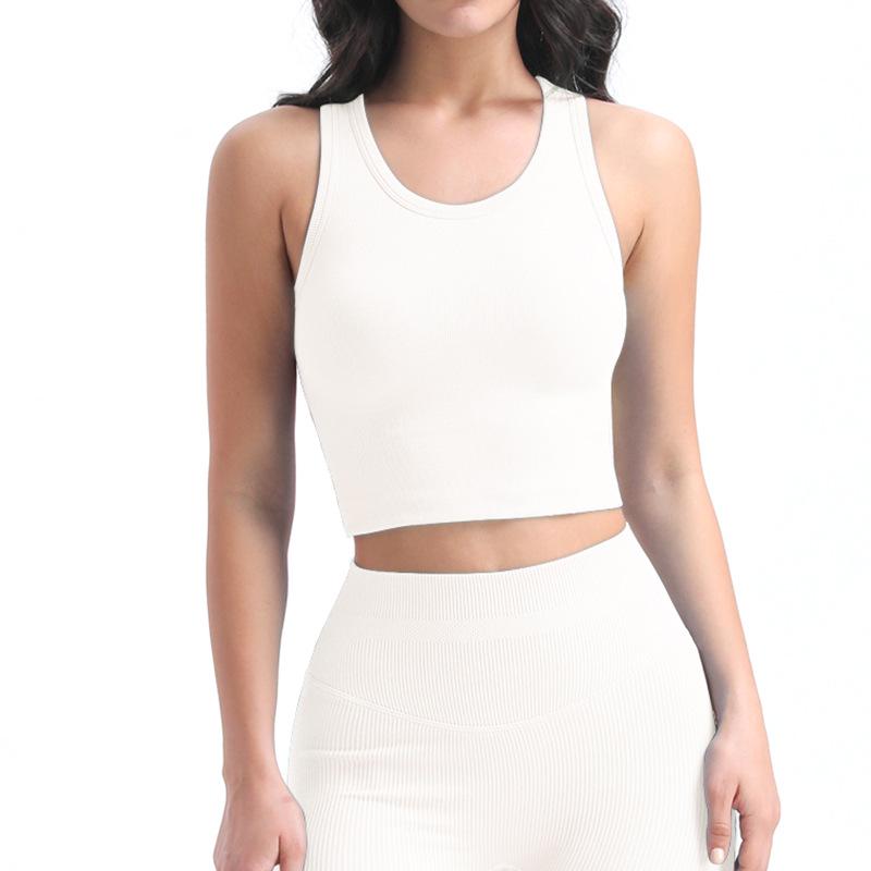 Women's Shockproof Anti-Sag Running and Yoga Top with Integrated Cup