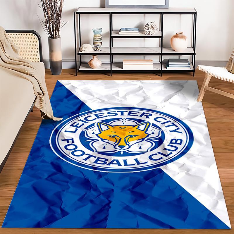 Leicester City FC Logo Rug Non-slip rug suitable for living room and bedroom sofas