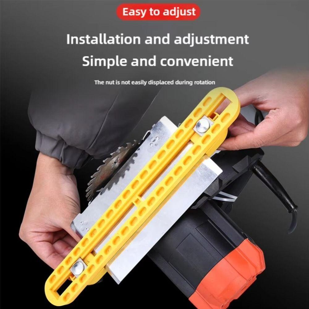 Durable Adjustable Cutting Machine Base Guide Rail ABS High-Quality Locking Tool Holder Woodworking Fixing Bracket