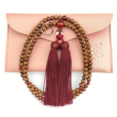 Myorenka Soto Zen Buddhist Formal Buddhist Prayer Gold Sandalwood Shaku Double with Prayer Bead Zen Buddhist Memorial Respect for the Aged Day Gift
