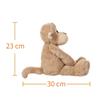 Apricot Lamb Light Brown Monkey Plush Toy, Soft and Cute, Fluffy Light Brown Monkey, 23cm, Suitable for Boys and Girls