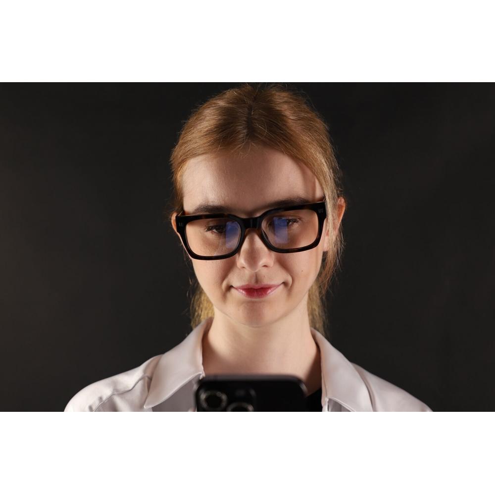 Off White Optical Style 53 Blue Light Block 6000 Unisex Eyeglasses