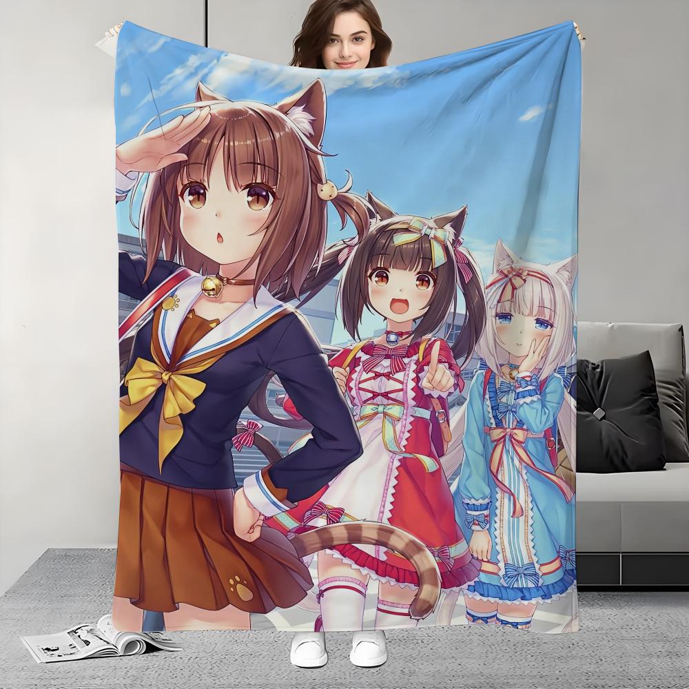 Game N-Nekopara-S Blanket Design Lightweight  For Dorms, Naps, Living Room, Office,Sofa,All-Season