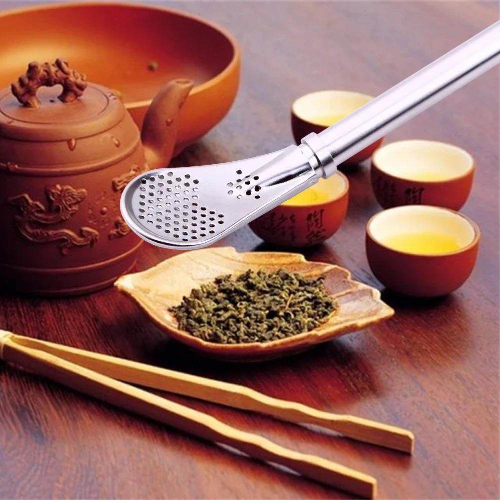 Stainless Steel Drinking Straw Filter Handmade Yerba Mate Tea Bombilla Tool