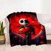 Nightmare Before Christmas Flannel Blanket-Soft and Suitable for Sofas,Beds,Offices,Travel,All Seasons,Great Gift for Holidays and Birthdays.