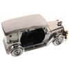 1Pcs Vintage Car Alarm Clock Creative Design Material Silent Precise Time Display Tabletop Room Decor Silver