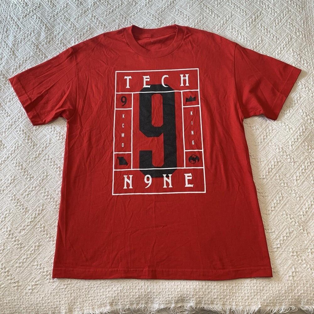Alstyle Strange Music Tech N9NE Tech Shirt Red All Size Unisex S-5XL 1G0158 Unisex T-Shirt S