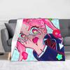 Alien Stage Anime Blanket Flannel Textile Decor  Portable Lightweight Thin Throw Blankets for Home Couch Bedding Throws