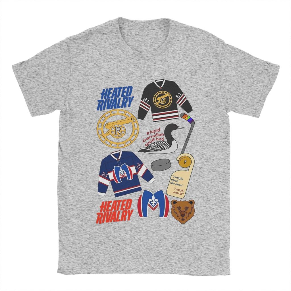 heated rivalry cotton Unisexs shirt Summer Shane Hollander Ilya Rozanov ice hockey jersey Womens Short Sleeve Streetwear Shirt