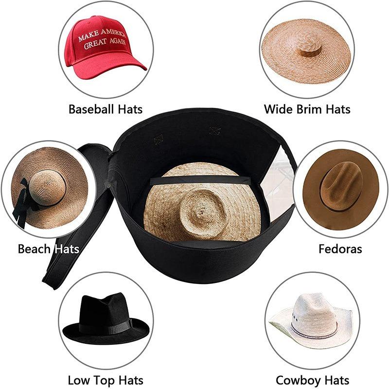 1/2pcs Hat Storage Bucket Foldable Storage Bag Multifunctional Storage Bag Suitable for Storing Hats