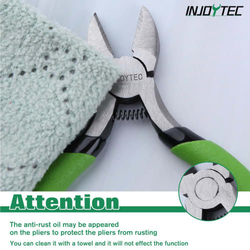 INJOYTEC 5-tommers Mini Avbitertang, Fjærbelastet, Små Avbitertenger, Presisjons Diagonal Avbitertang, Avbitertang, Kraftige Avbitertenger, Mikro Avbitertenger, Wire Cu