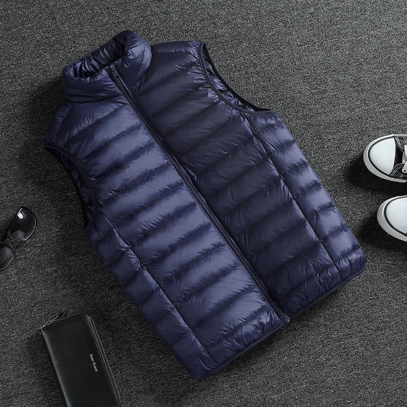 

Мужской легкий хлопковый повседневный жилет - мода 2024 года, свободный крой для весны, осени, зимы. 5XL темно-синий