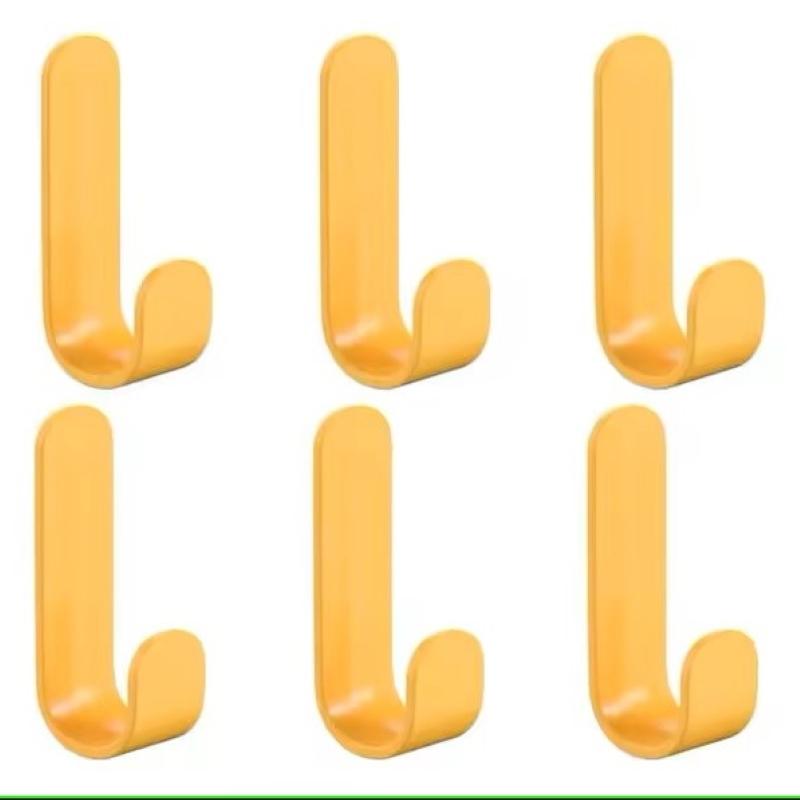 6 szt. Samoprzylepne Mocne Haczyki Ścienne Haczyk na Ręcznik Wieszak na Drzwi Uchwyt na Klucze Torbę Płaszcz Akcesoria Kuchenne Łazienkowe Organizator Domowy