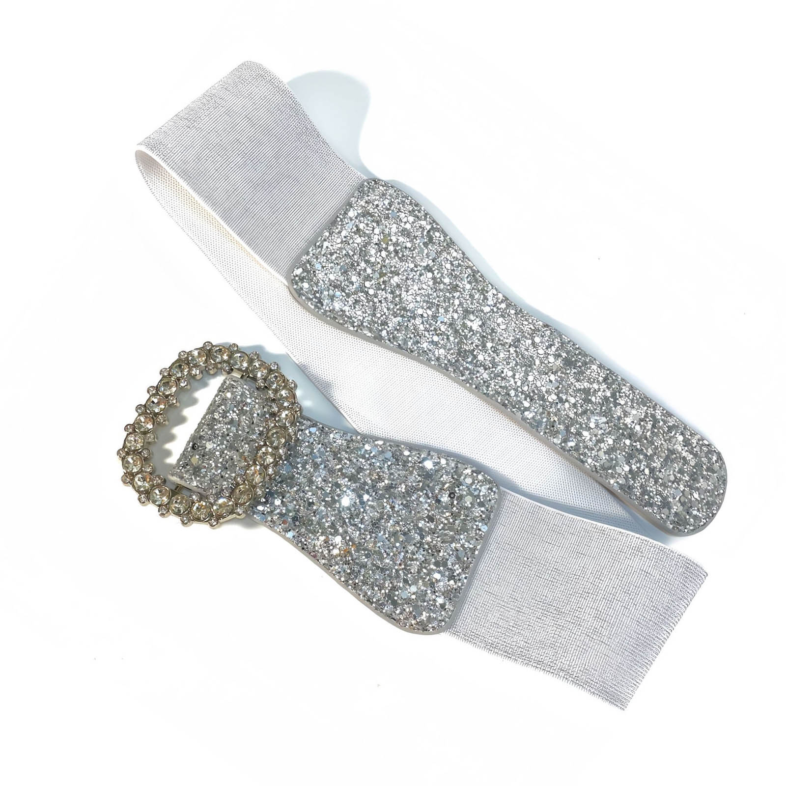 

Женский эластичный пояс с пайетками и блестками, корсет, эластичная лента, пояс с леопардовым принтом, элегантный аксессуар для талии