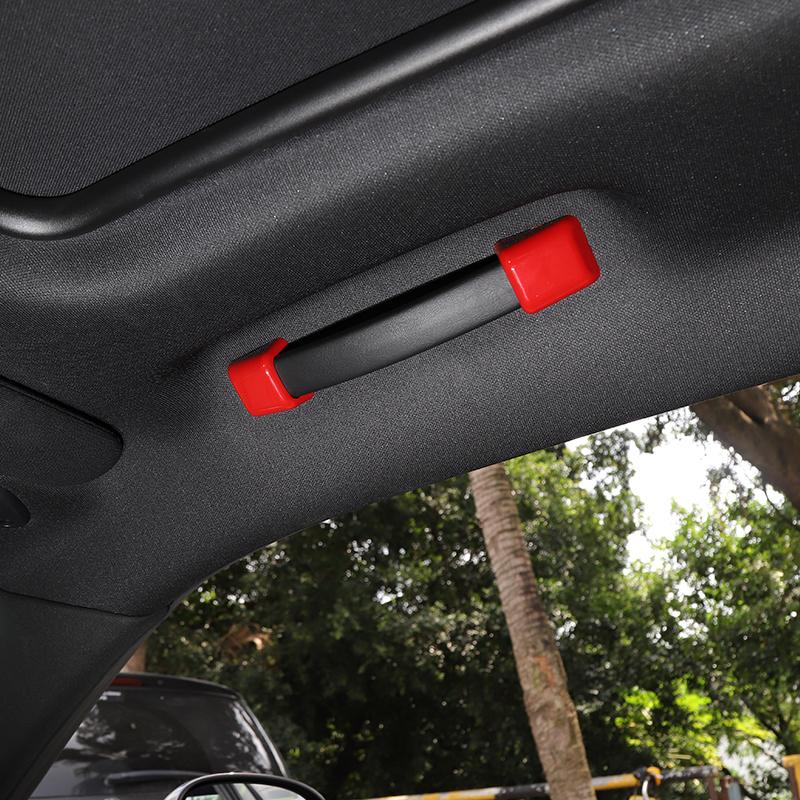  ABS Dach Griff Dekoration Abdeckung Aufkleber Fit Für Dodge Challenger 2010 Up Auto Ornament Innen Zubehör