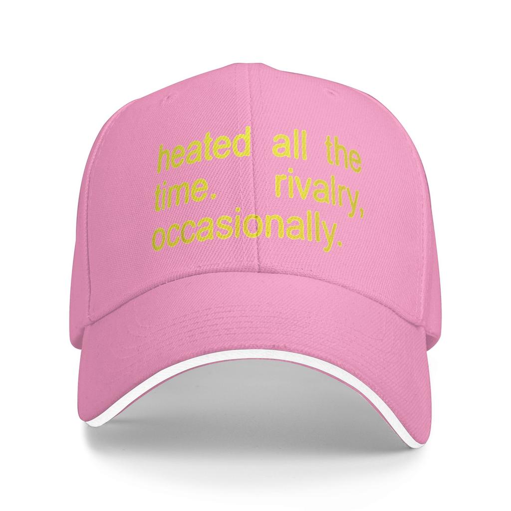 Heated All The Time Rivalry Occasionally Text Sun Baseball Cap Summer Unisex Men Print Hip Hop Hats Kpop Rock Snapback Cap