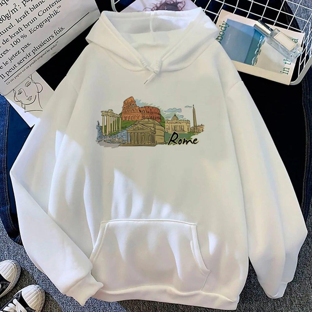 Italy Hoodies Women Anime Anime Long Sleeve Top Sweater Hoddies Women Streetwear Sweatshirts Unisex