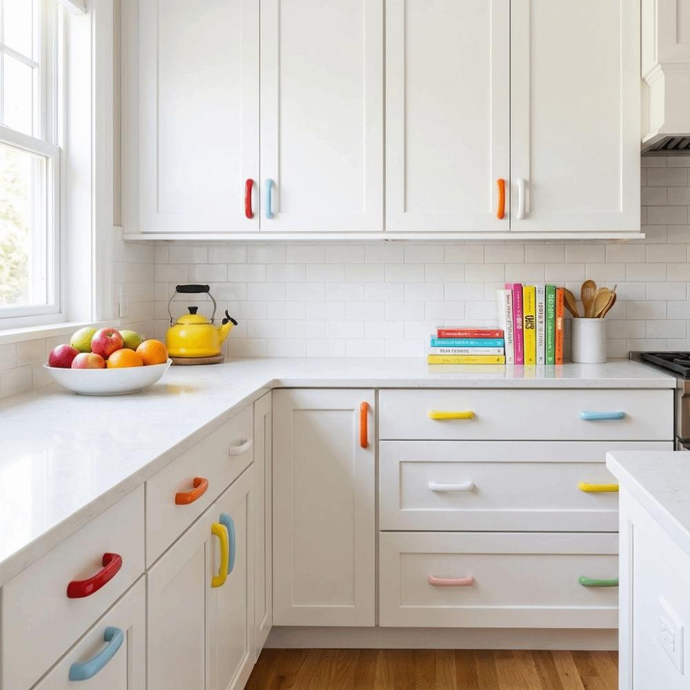 Pohodlný pocit Dvířková rukojeť Vysoká kvalita vzhledu Oblouková rukojeť Vylepšení skříně