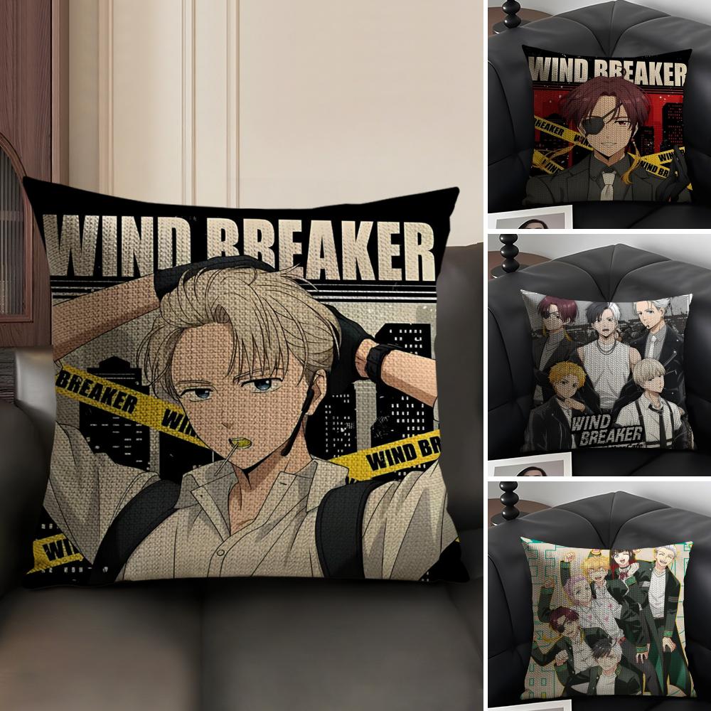 Comic Book Fan W-Wind Breaker Cool Pillow Case Pattern Printed Pillowcase For Living Room Sofa Cushion Cover & Bedroom Decor