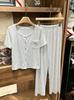 Modal Cotton Pajamas Women's Summer Short-sleeved Trousers Sweet and Advanced Sense Can Be Worn Outside Loungewear