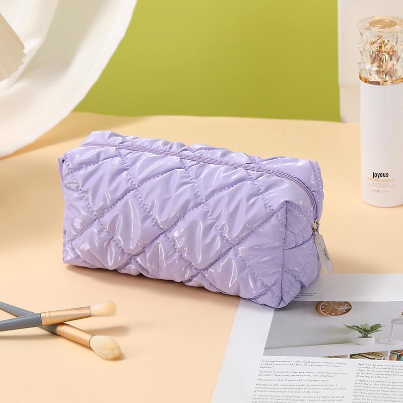 Large-Capacity Waterproof Cosmetic Bag Set - Stylish Solid Color, 3-Piece Portable Toiletry Organizer