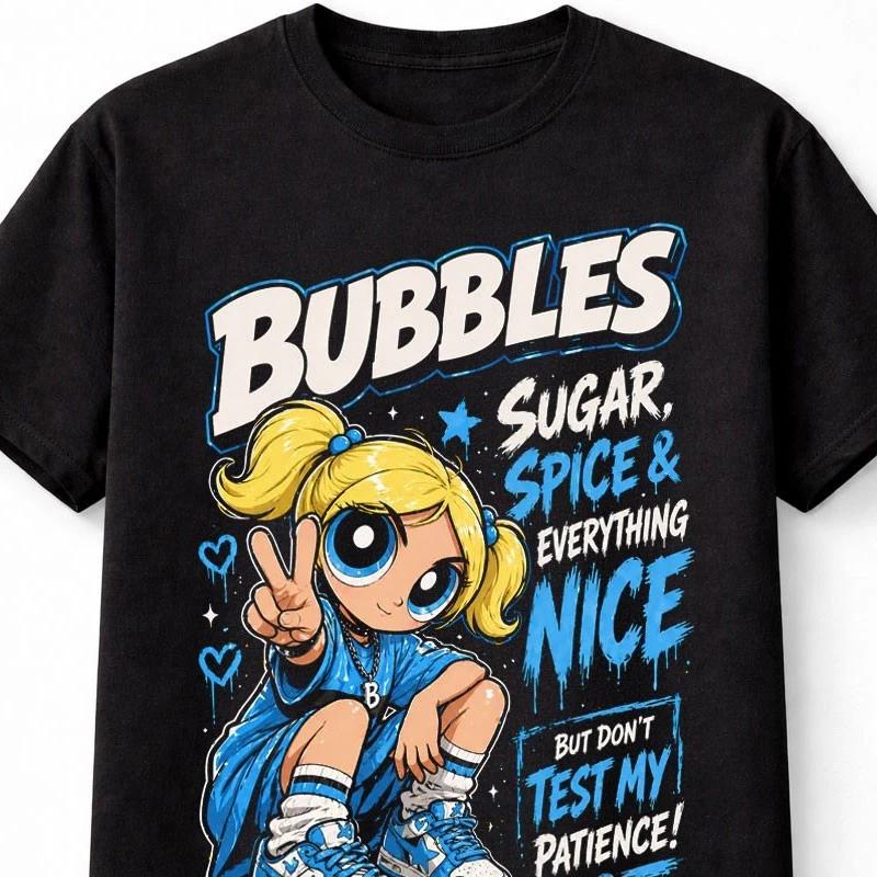 Powerpuff Girls Blossom Leadership Quote Cartoon Graphic Unisex TShirt S