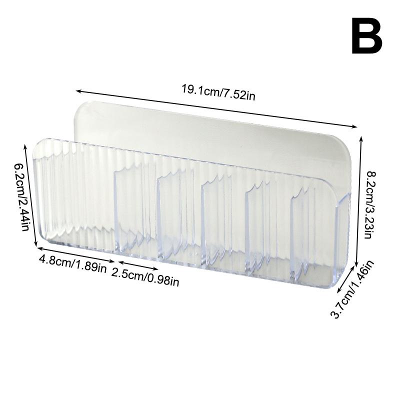 Mirror Cabinet Storage Box Wall Hanging Punch-Free Wall-Mounted With Partitions Bathroom Mirror Cabinet Cosmetics Mask Rack