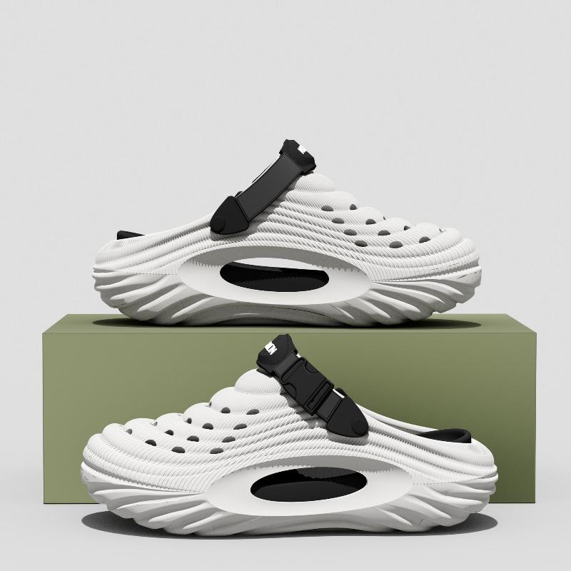 

Single-shoe Sporty Outerwear Crocs, Flip-flops, Anti-slip Shoes 36-37 білий/чорний