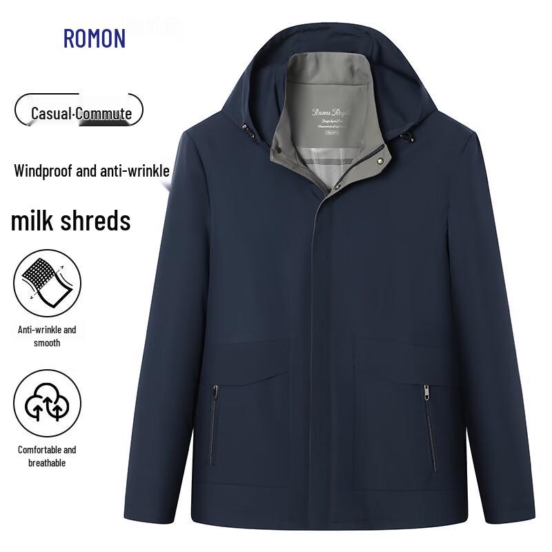 

Luomeng Men s Hooded Business Casual Jacket 4XL