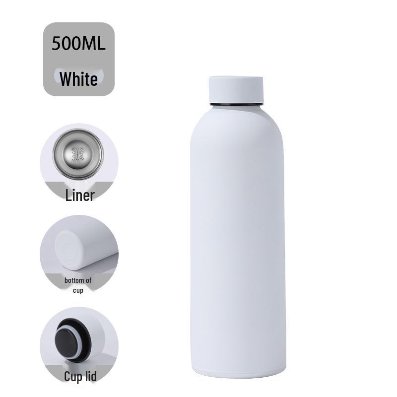 304 Stainless Steel Insulated Outdoor Sports Water Bottle with Small Mouth, Customizable Cold Insulation.