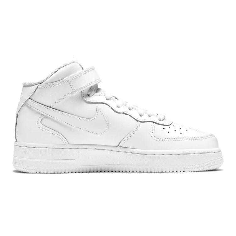 Nike Air Force 1 Mid LE GS Triple White Kids Sneakers DH2933-111