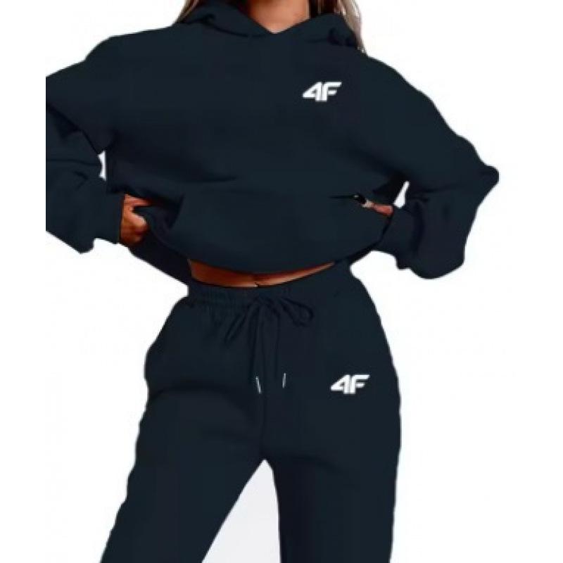 Unisex Herbst Buchstaben-Print Hoodie Sweatshirt Set