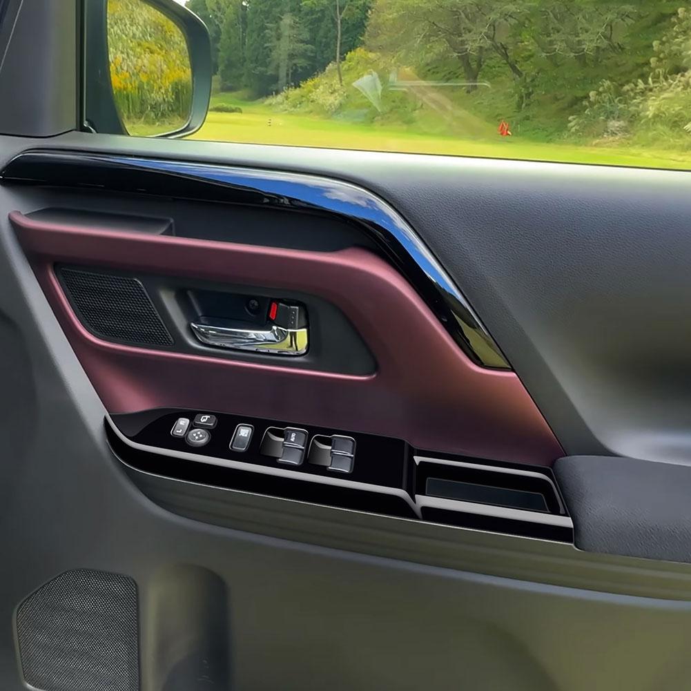 Button Decorative Frame For 2024 Suzuki Spacia Custom M K54S M K94S Window Glass Lift Switch Button Trim Frame RHD