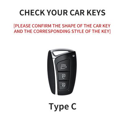 Suede Car Key Case Cover For Hyundai I30 I10 I40 Ix35 Elantra Ix25 Rina Festa Santa Fe Sonata Solaris Sonata Hybrid NEXO Tucson