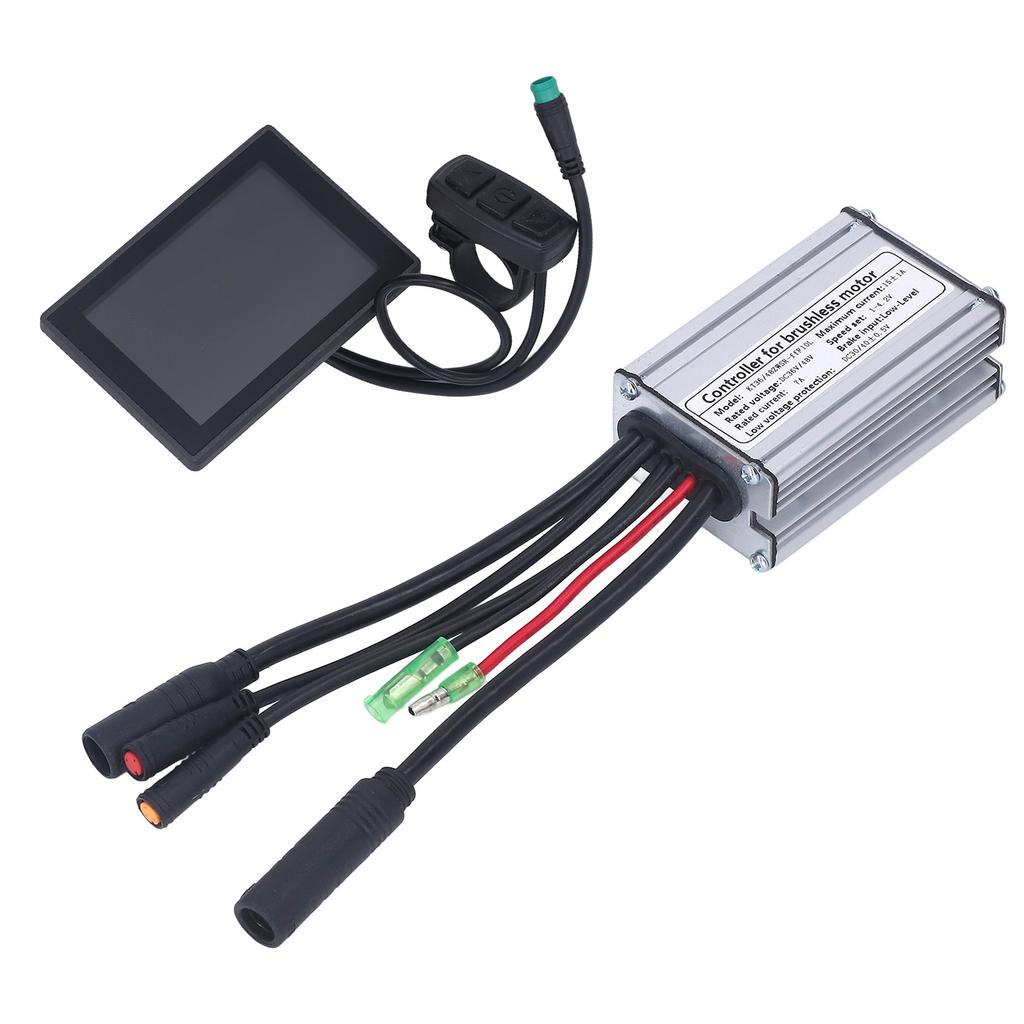 15A Electric Bike Motor Controller with LCD8S Panel Road Bike Fully Waterproof Conversion Kit for 250W Motor