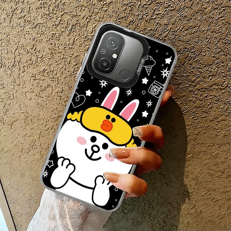 Cartoon Bear Brown Rabbit Soft Phone Case for Xiaomi Redmi 15C 15 14C 13C 12C Poco X5 X6 X7 Pro X3 F8 F7 Ultra M8 13 12 Cover Ba