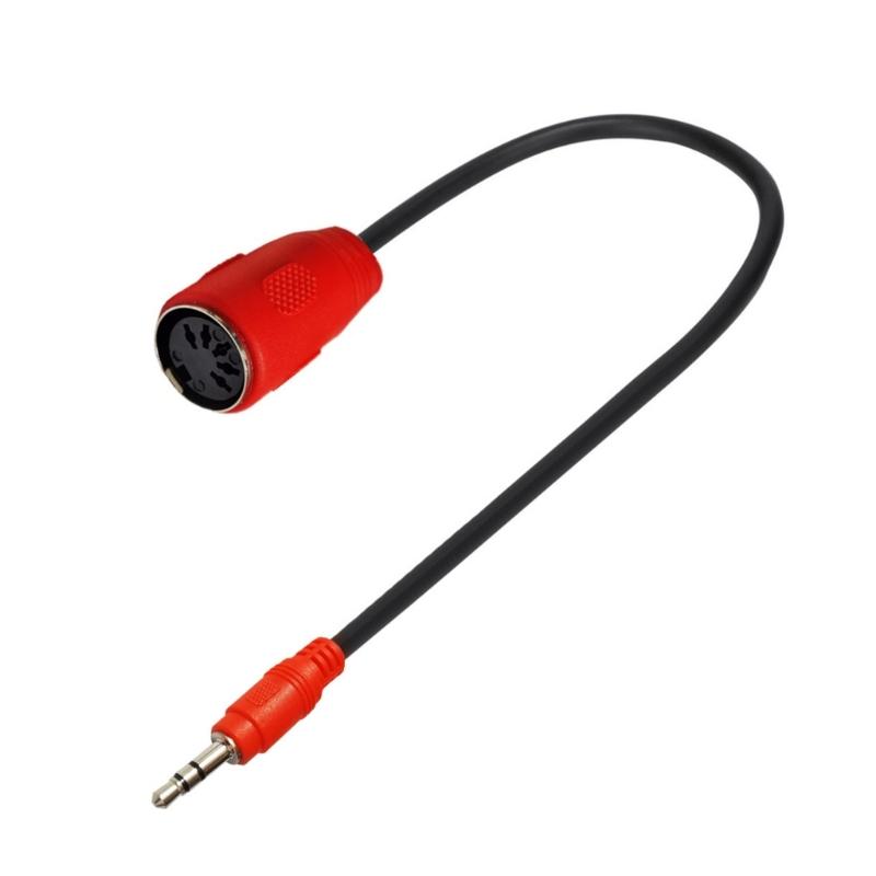 5Pin DIN Female to 3.5mm TRS Male Adapter Cord Connection Cable Wire for DIN 5Pin Devices and Sound Systems 19.69inch