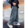 5-14Y Jungen Jeanshosen Frühling Kinder Weite Beine Gerade Hosen Herbst Locker Geschnitten Freizeit Hosen Kinder Trendige Jogginghosen