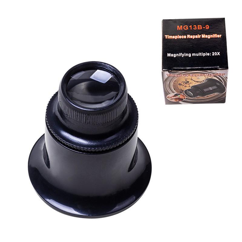 Eye Clip Magnifier Glass Lens: 3/5/10/15/20X Watch Repair Tool