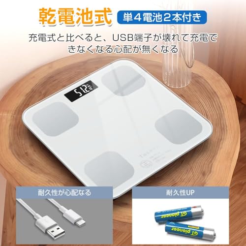 [2026 New Release] Body Scale, Body Fat Analyzer, Body Composition Analyzer, Bluetooth, Smartphone Connectivity, High Precision, Lightweight, Portable