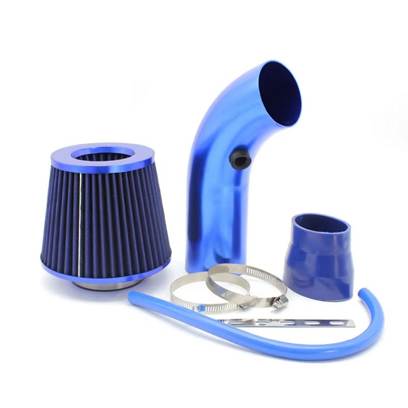 Universal Car Racing Cold Air Intake System Turbo Induction Pipe Tube Kit Cone High Flow Performance Air Filter Inlet 3" 76mm
