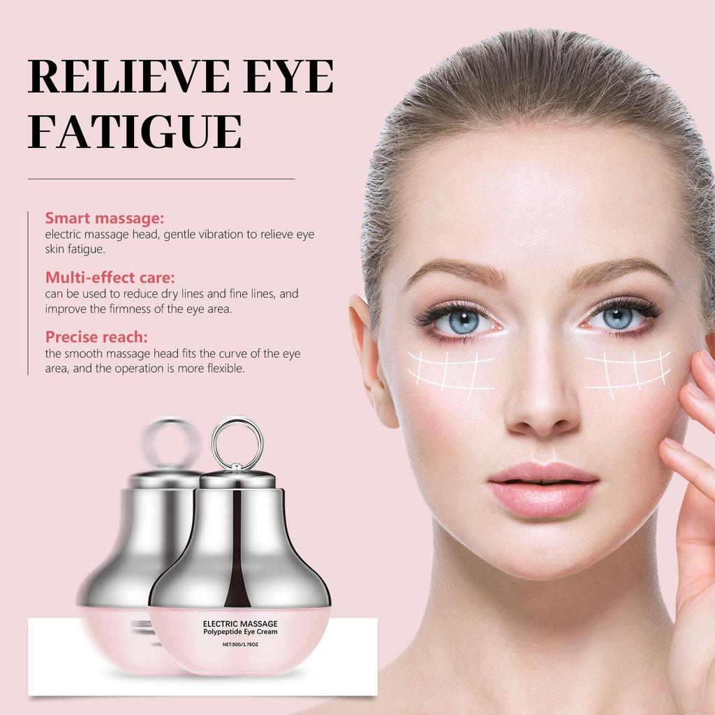 AMZ Crema de Ojos Eléctrica Masajeadora Hidratante Reafirmante para Líneas Finas y Sequedad, Cuidado Diario para Bolsas de los Ojos para Todos los Tipos de Piel 50g