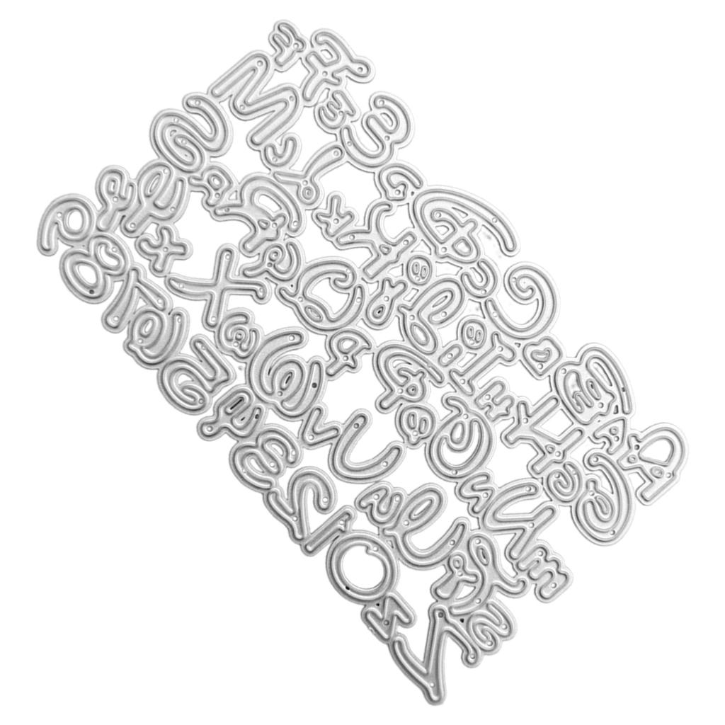 Number & Letter Die Cuts Letters Embossing Cutting Dies DIY Scrapbooking Stencil Template for Kids Birthday Card Making