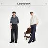 NVG·YOUNG Men's Brushed Wide-Leg Balloon Jeans