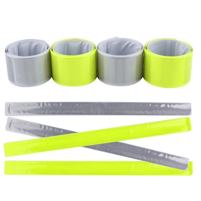 Reflective Running Wristbands High Visibility Elasticated Ankle Bands Reflective Armbands Safty Gear for Cycling Walking