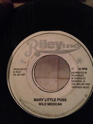 7inch Record WILD MEXICAN - Mary Little Puss NONE Riley Inc. 1990 Jamaica Reggae, Ska & Dub Used