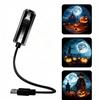 USB Halloween Christmas Projector Light with Adjustable Gooseneck & Swap Pattern Films – Indoor Outdoor Decor for Parties, Home, Windows