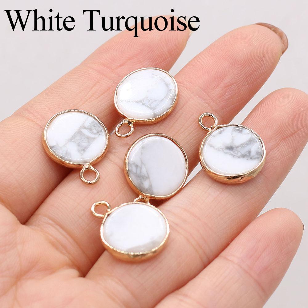 

5 шт., хрустальный кулон с целительным эффектом Рейки, мини-круглые натуральные камни лазурит, подвески для самостоятельного изготовления женских и мужских ожерелий и серег, ювелирных изделий 5Pcs-14×18mm