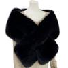 Multi-functional Winter Scarf Women's Faux Fur Shawl, Plush Collar Wrap, Soft Solid Color Breathable Casual Daily Accessory Colder Warm Wrap