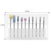10Pcs Nail Drill Bit Set Milling Cutter Cuticle Remover Nail Polishing Manicure Pedicure Tool